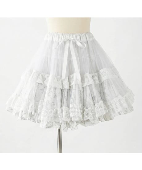 h.NAOTO/エイチ・ナオト　Bunny Volume Mini Petticoat / WH