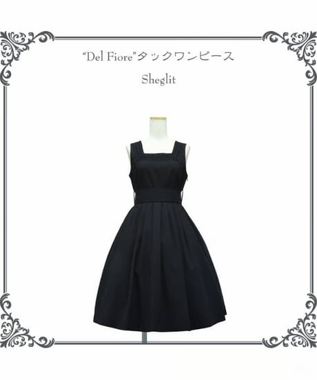 Sheglit/シェグリット／"Del Fiore"タックワンピース