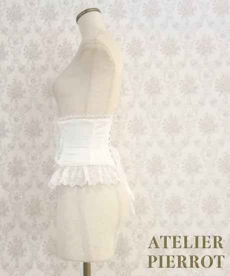 ATELIER-PIERROT／Frill Short Corset（ホワイト）