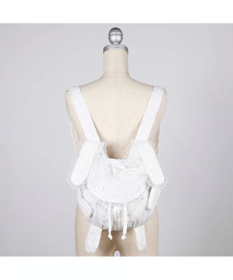 h.NAOTO/エイチ・ナオト　Lovely Bunny Frill Backpack / WH