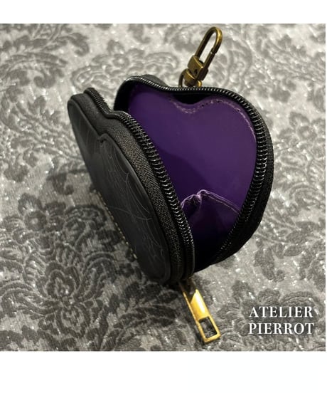 ATELIER-PIERROT／ Pochette a la carte Series 　Coin Purse~Heart~（ブラック）