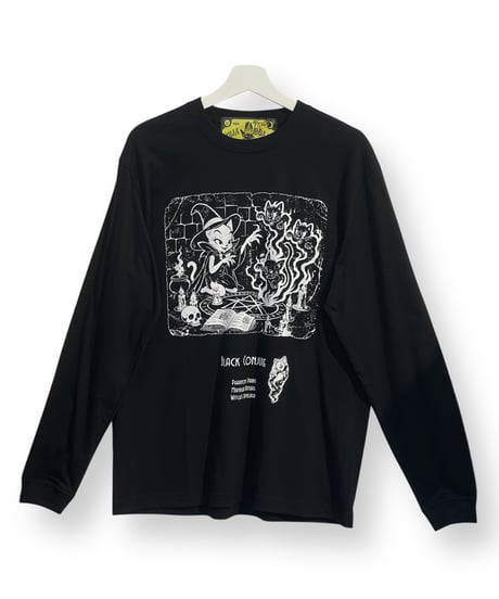 OUJIA BOARD/ウイジャボード　OB341 ブラックコンジャーロングTシャツ