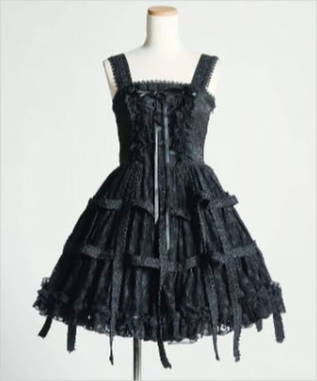 h.NAOTO/エイチ・ナオト　Rose Bird Cage Dress (Black)【M/Lサイズ】