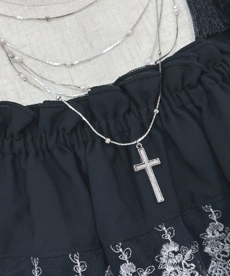 Sheglit/シェグリット／"Holy"クロスレイヤーネックレス