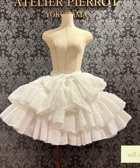 Vallee lys/ヴァレリス／ Petale Voile Skirt（ホワイト）