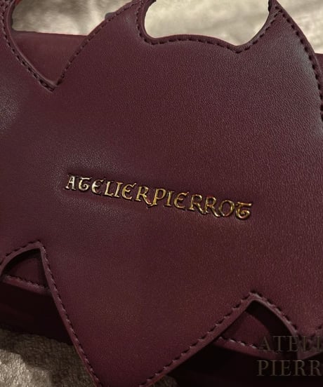 ATELIER-PIERROT／　“Nocturnal Grave” Batwing Wallet Bag（ボルドー）
