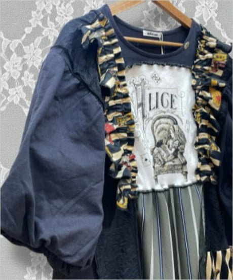 Mother's made/マザーズメイド　Perla nell'ostricaコラボワンピース(Black)