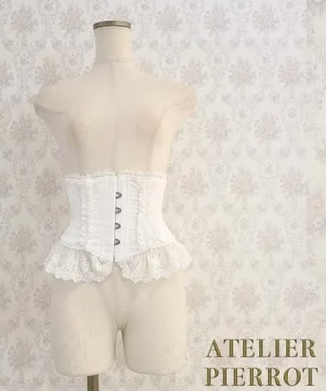 ATELIER-PIERROT／Frill Short Corset（ホワイト）