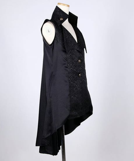 h.NAOTO/エイチ・ナオト　Vampire Wing Lapel Sleeveless Jacket