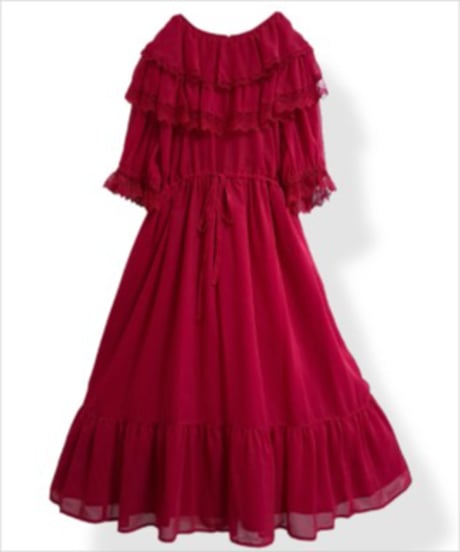 Perla nell' ostrica　125046-3　Thaleia one-piece dress（Red）