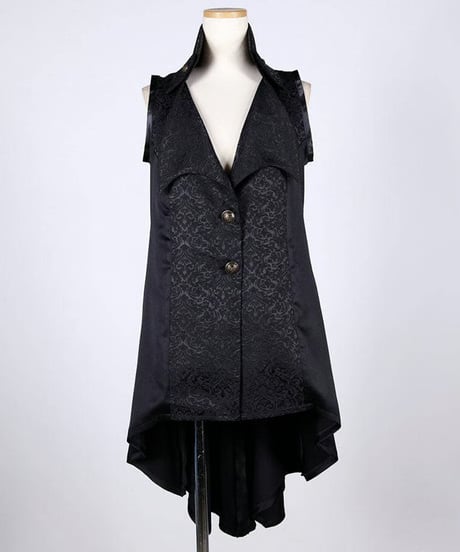 h.NAOTO/エイチ・ナオト　Vampire Wing Lapel Sleeveless Jacket