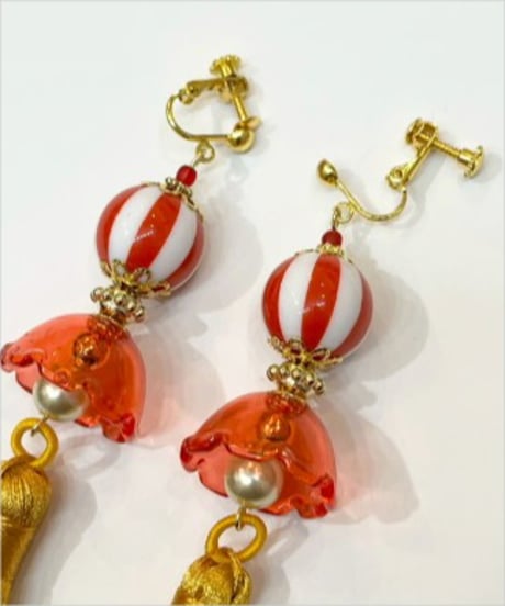 mignardises/ミニャルディーズ　シノワズリイヤリング(ｍ5-1)