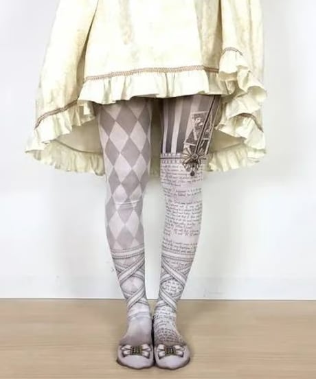 Estrellas / 白の女王のタイツ／2サイズ展開