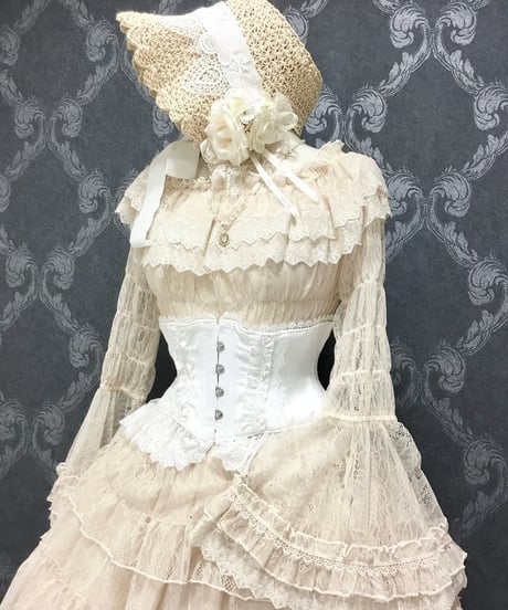 ATELIER-PIERROT／Frill Short Corset（ホワイト）