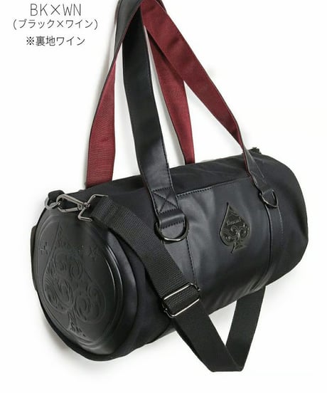 Deorart/ディオラート  BG010 [3way] 魔法陣風サークルドラム・ショルダーバッグ [スペード・Spade・Goth bag ]