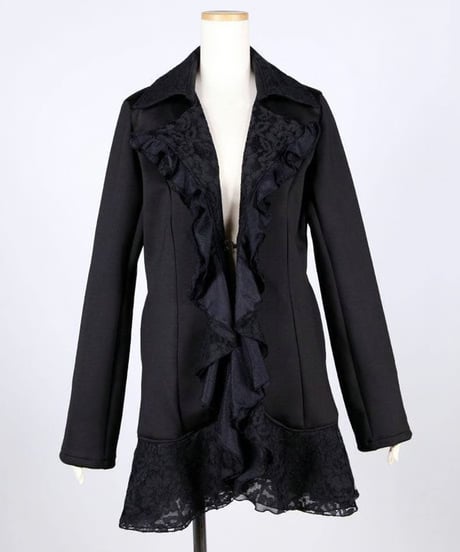 h.NAOTO/エイチ・ナオト　Ruffle Lace Stretch Jacket