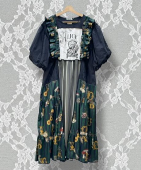 Mother's made/マザーズメイド　Perla nell'ostricaコラボワンピース(Green)