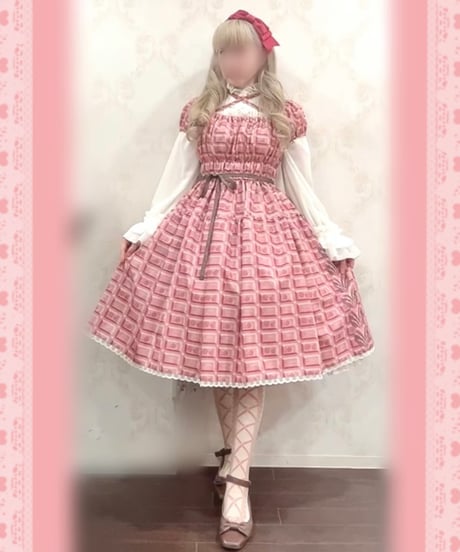 Enchantlic Enchantilly／アンシャンテリー チョコレート ワンピース（ルビーチョコレート）