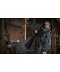 ネバアランド　アピアリストワンピース〈灰青〉　M・L