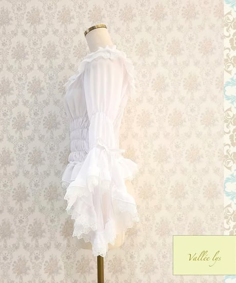 Vallee lys/ヴァレリス／Blossom Breeze Blouse（ホワイト）