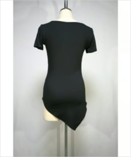 PRESENCE！/プレゼンス　261A134C　アシメトリー半袖Tシャツ