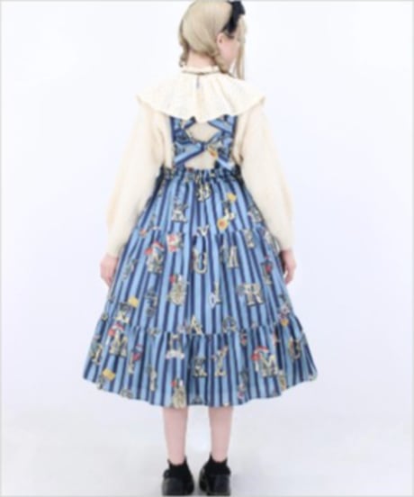 Perla nell' ostrica　125045-1  Alice in Wonder Glyph skirt（Sax Blue）