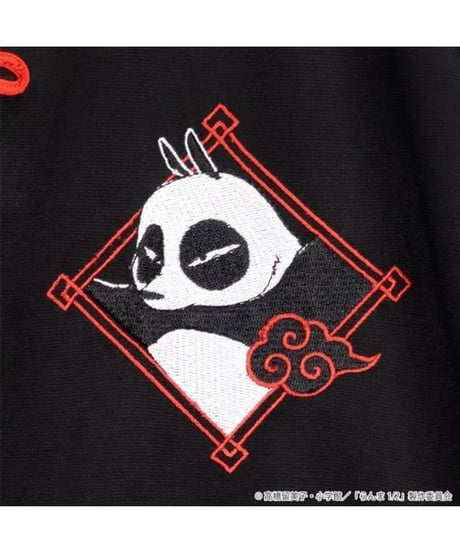 LISTEN FLAVOR/リッスンフレーバー  RNM-0027 らんま1/2 乱馬と玄馬(パンダ)のチャイナジャージワンピ【BLACK】