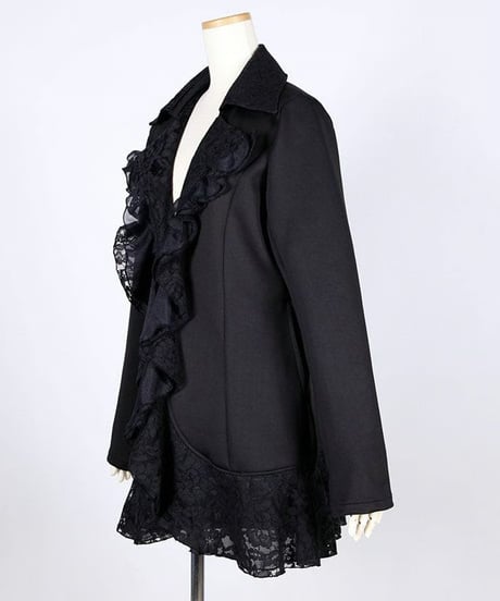 h.NAOTO/エイチ・ナオト　Ruffle Lace Stretch Jacket