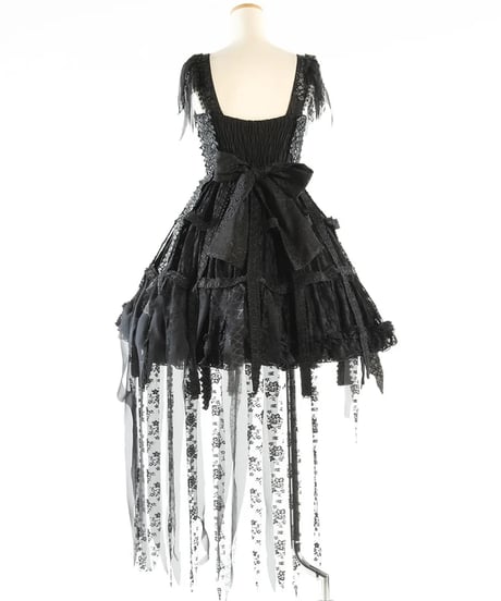 h.NAOTO/エイチ・ナオト　Black Dragon Bird Cage Dress【M/Lサイズ】