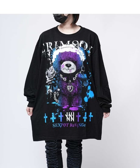 SEXPOT ReVeNGe BIG ロングスリーブカットソー CRIMSON BEAR