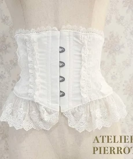 ATELIER-PIERROT／Frill Short Corset（ホワイト）