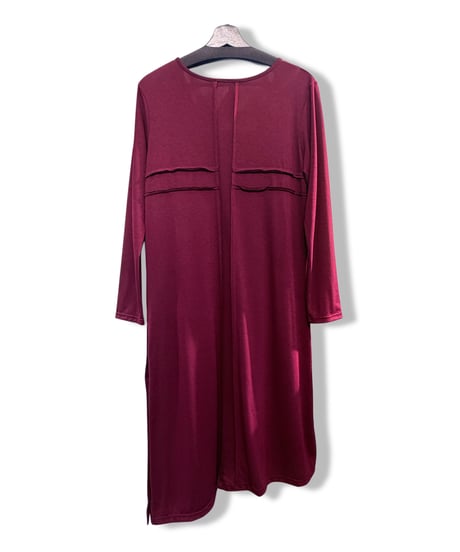 h.NAOTO/エイチ・ナオト　Side slit dress(Red)