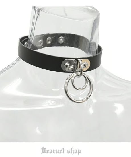 Deorart/ディオラート  BY2099 Ring design choker 2連 リング チョーカー パンク/シドリング/首輪