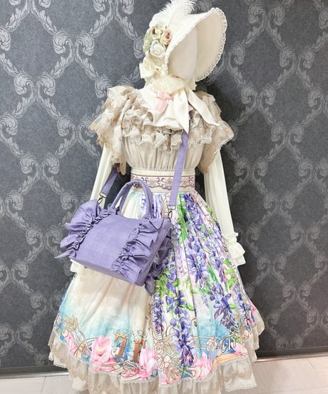 尾州ロリィタ／おリボンFRILL BAG（サマーライラック）