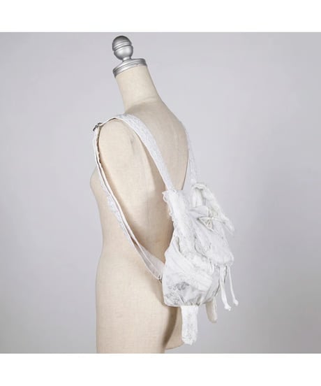h.NAOTO/エイチ・ナオト　Lovely Bunny Frill Backpack / WH
