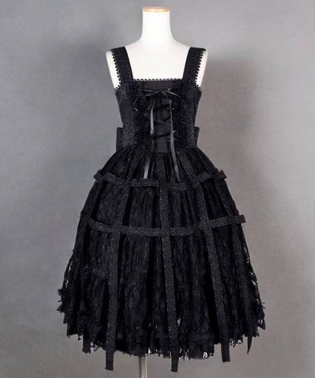 h.NAOTO/エイチ・ナオト　Medium long Rose Bird Cage Dress