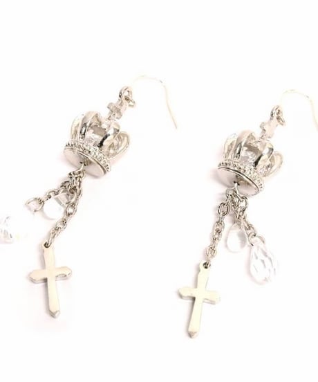 Sheglit/シェグリット/ドロップクラウンピアス (2 color )