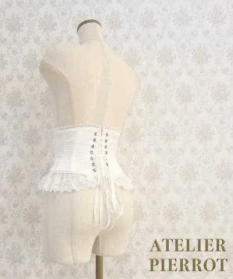 ATELIER-PIERROT／Frill Short Corset（ホワイト）