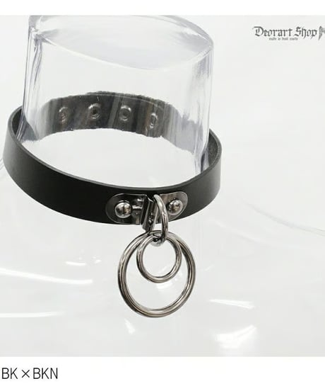 Deorart/ディオラート  BY1019 Ring design choker 2連 リング チョーカー パンク/シドリング/首輪