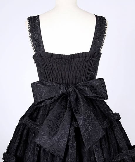 h.NAOTO/エイチ・ナオト　Medium long Rose Bird Cage Dress