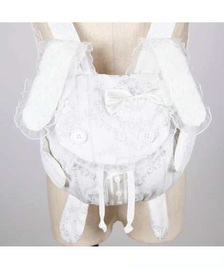 h.NAOTO/エイチ・ナオト　Lovely Bunny Frill Backpack / WH