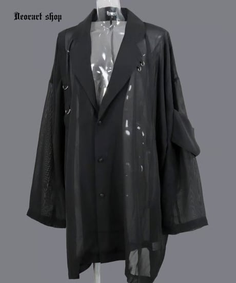 Deorart/ディオラート DRT2883 [ 透け感シアー ] 腕章デザイン・テーラード ジャケット