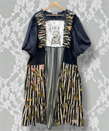 Mother's made/マザーズメイド　Perla nell'ostricaコラボワンピース(Black)