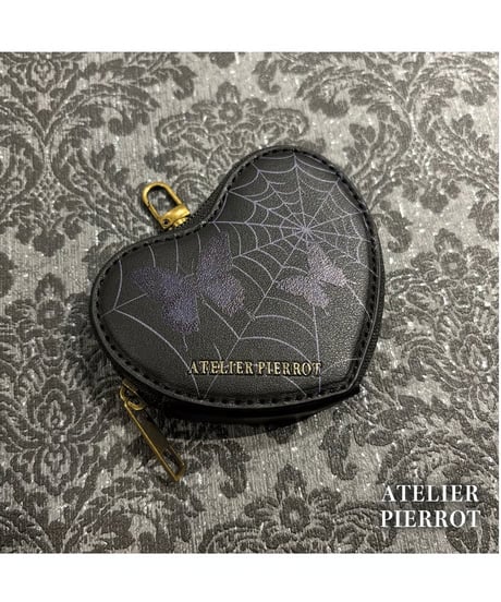 ATELIER-PIERROT／ Pochette a la carte Series 　Coin Purse~Heart~（ブラック）