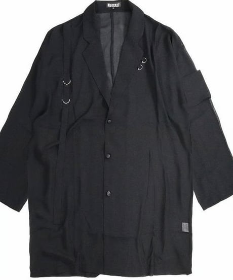 Deorart/ディオラート DRT2883 [ 透け感シアー ] 腕章デザイン・テーラード ジャケット