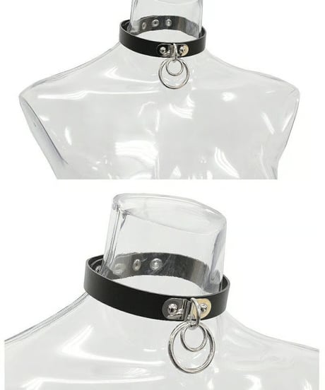 Deorart/ディオラート  BY2099 Ring design choker 2連 リング チョーカー パンク/シドリング/首輪