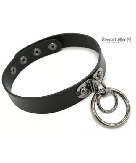 Deorart/ディオラート  BY1019 Ring design choker 2連 リング チョーカー パンク/シドリング/首輪