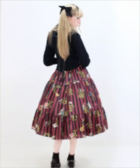 Perla nell' ostrica　125045-1  Alice in Wonder Glyph skirt（Red）