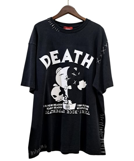 DEATHBEAR/デスベア　【DEATH】stitch custom T-SHIRTS