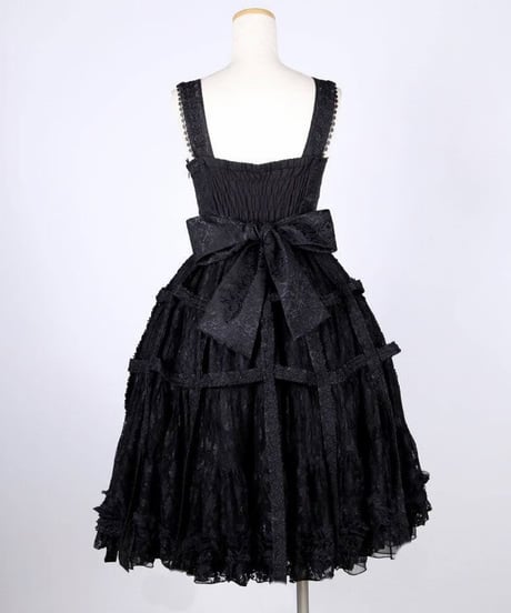 h.NAOTO/エイチ・ナオト　Medium long Rose Bird Cage Dress